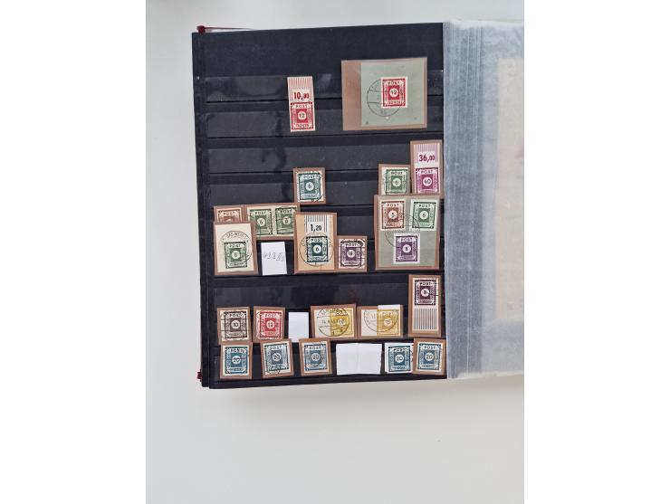 1945/49, gestempelte Sammlung mit vielen besseren und kpl. Ausgaben, Farben und weiteren Besonderheiten. Dabei u.a. Mi.-Nr. 4