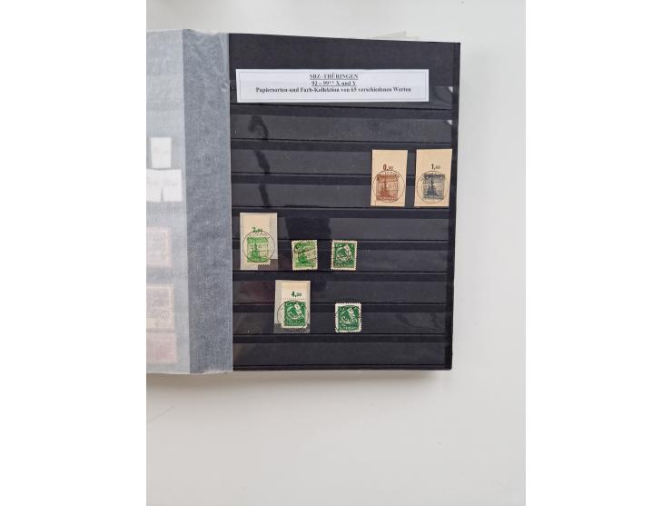 1945/49, gestempelte Sammlung mit vielen besseren und kpl. Ausgaben, Farben und weiteren Besonderheiten. Dabei u.a. Mi.-Nr. 4