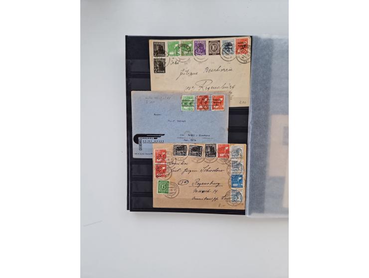 1945/49, gestempelte Sammlung mit vielen besseren und kpl. Ausgaben, Farben und weiteren Besonderheiten. Dabei u.a. Mi.-Nr. 4