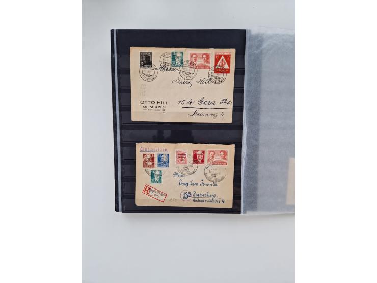 1945/49, gestempelte Sammlung mit vielen besseren und kpl. Ausgaben, Farben und weiteren Besonderheiten. Dabei u.a. Mi.-Nr. 4