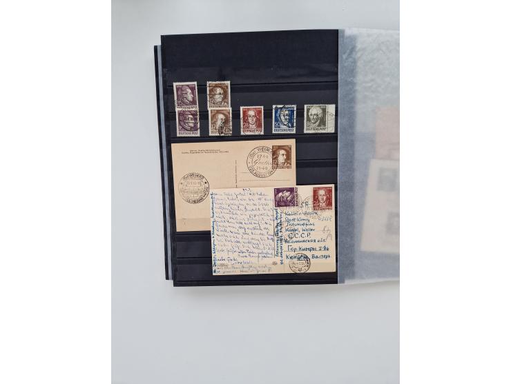 1945/49, gestempelte Sammlung mit vielen besseren und kpl. Ausgaben, Farben und weiteren Besonderheiten. Dabei u.a. Mi.-Nr. 4