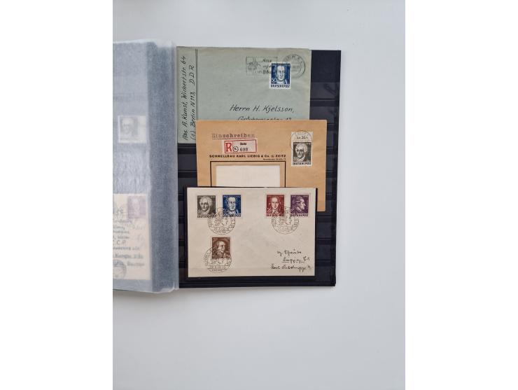 1945/49, gestempelte Sammlung mit vielen besseren und kpl. Ausgaben, Farben und weiteren Besonderheiten. Dabei u.a. Mi.-Nr. 4