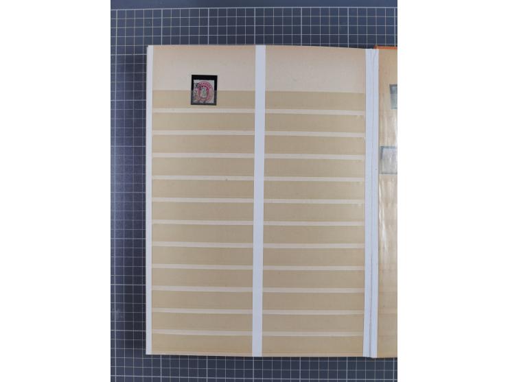 1852/65, gestempelte Sammlung von Bergedorf bis Schleswig Holstein mit besseren Marken, dabei u.a. Bergedorf Randstück Mi.-Nr