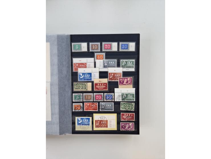 1945/2019, umfangreiche, in den Hauptnummern ab Pax-Satz augenscheinlich kpl. postfrische und zusätzlich gestempelte Sammlung