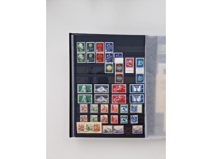 1945/2019, umfangreiche, in den Hauptnummern ab Pax-Satz augenscheinlich kpl. postfrische und zusätzlich gestempelte Sammlung