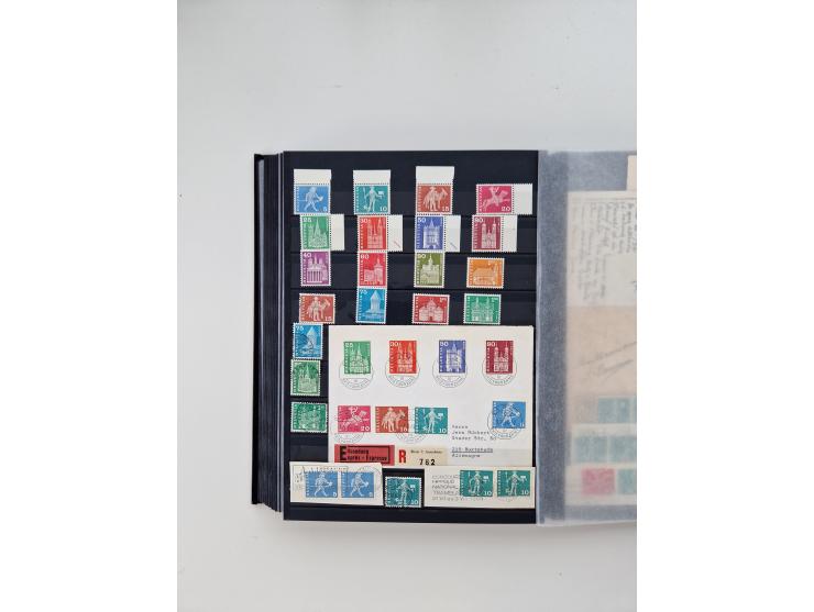 1945/2019, umfangreiche, in den Hauptnummern ab Pax-Satz augenscheinlich kpl. postfrische und zusätzlich gestempelte Sammlung