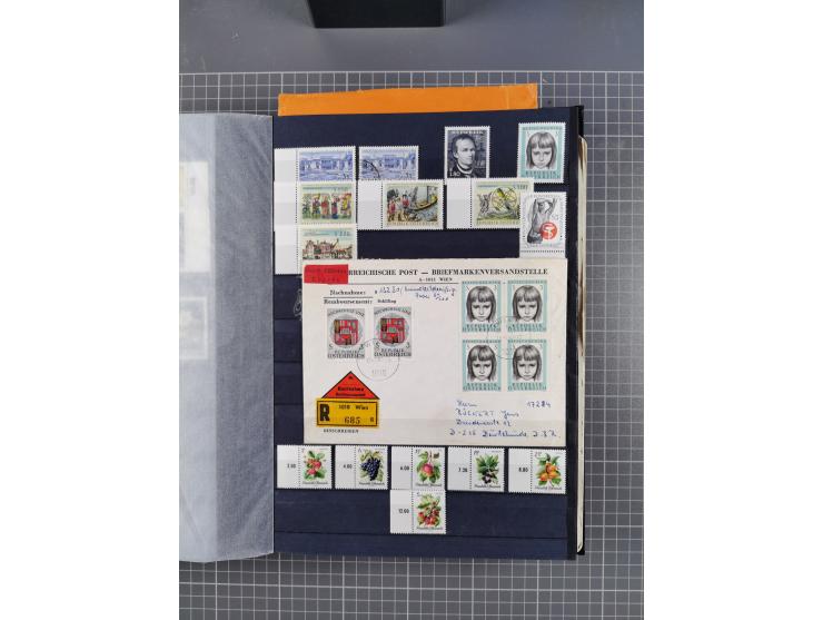1945/2020, in den Hauptnummern kpl. postfrische Sammlung mit u.a. Mi.-Nr. 693-96I + II (signiert Sturzeis VÖB bzw. Kovar VÖB)