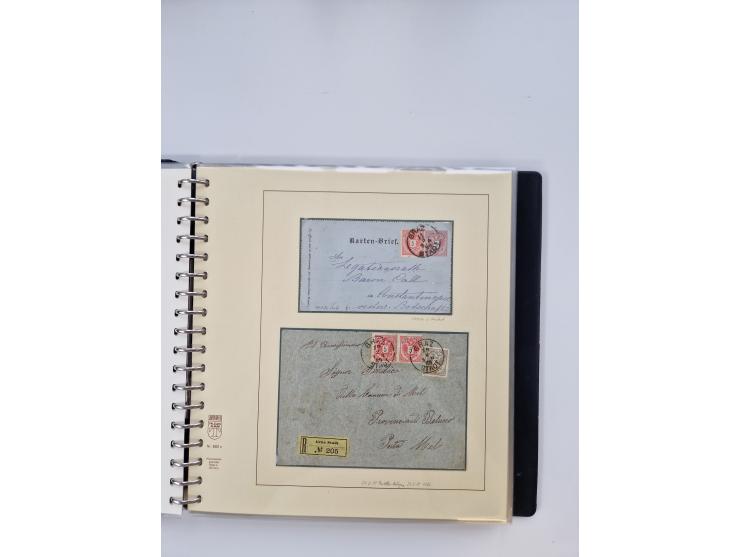 1850/1919 (ca.), zahlreiche aufgezogene Heimat-Sammlung “GRAZ” und Umgebung Andritz bis Zettling, mit über 220 Briefen und Ka