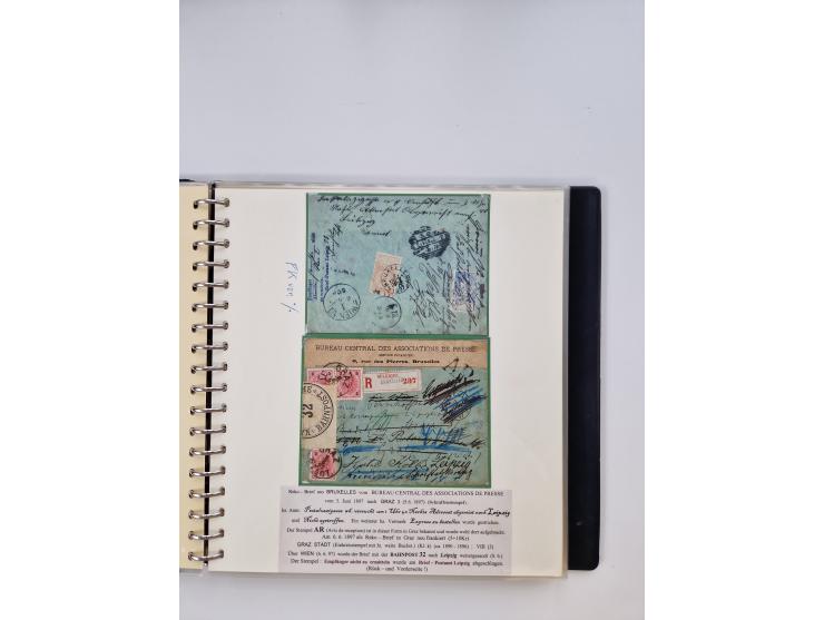 1850/1919 (ca.), zahlreiche aufgezogene Heimat-Sammlung “GRAZ” und Umgebung Andritz bis Zettling, mit über 220 Briefen und Ka