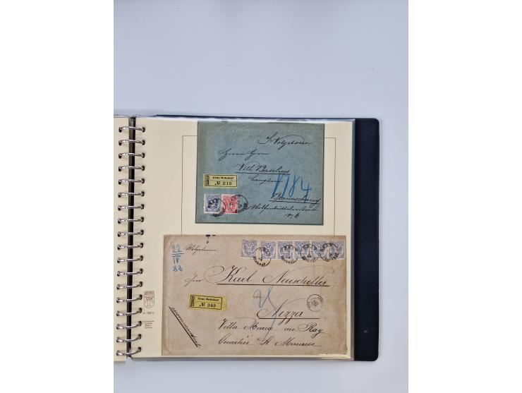 1850/1919 (ca.), zahlreiche aufgezogene Heimat-Sammlung “GRAZ” und Umgebung Andritz bis Zettling, mit über 220 Briefen und Ka