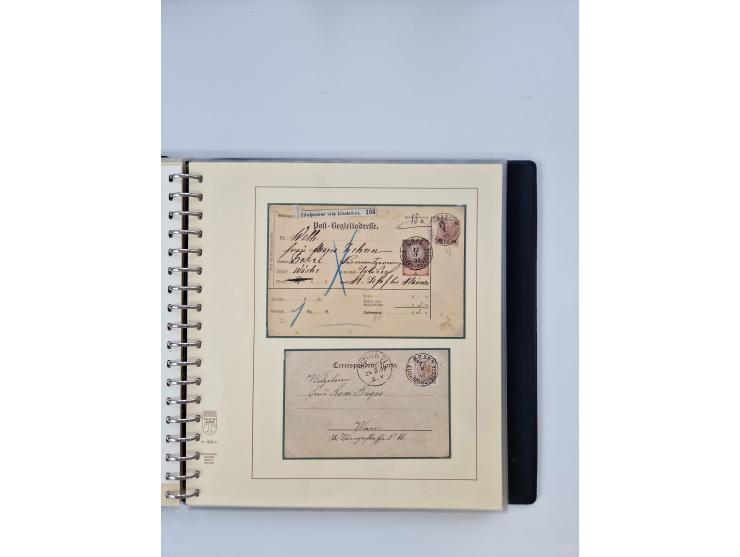 1850/1919 (ca.), zahlreiche aufgezogene Heimat-Sammlung “GRAZ” und Umgebung Andritz bis Zettling, mit über 220 Briefen und Ka