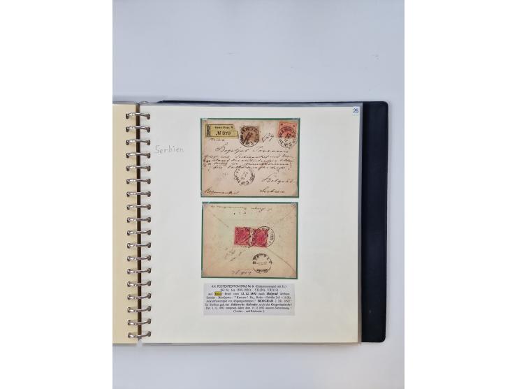 1850/1919 (ca.), zahlreiche aufgezogene Heimat-Sammlung “GRAZ” und Umgebung Andritz bis Zettling, mit über 220 Briefen und Ka