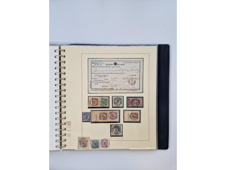 1850/1919 (ca.), zahlreiche aufgezogene Heimat-Sammlung “GRAZ” und Umgebung Andritz bis Zettling, mit über 220 Briefen und Ka