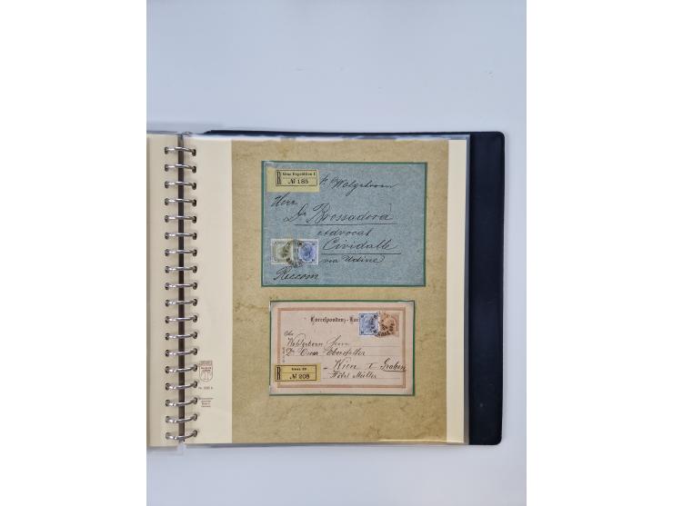 1850/1919 (ca.), zahlreiche aufgezogene Heimat-Sammlung “GRAZ” und Umgebung Andritz bis Zettling, mit über 220 Briefen und Ka