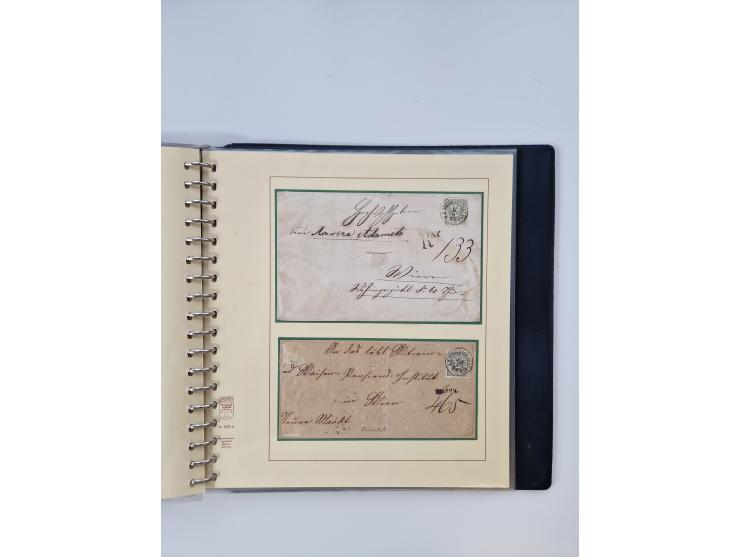 1850/1919 (ca.), zahlreiche aufgezogene Heimat-Sammlung “GRAZ” und Umgebung Andritz bis Zettling, mit über 220 Briefen und Ka