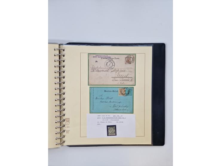 1850/1919 (ca.), zahlreiche aufgezogene Heimat-Sammlung “GRAZ” und Umgebung Andritz bis Zettling, mit über 220 Briefen und Ka