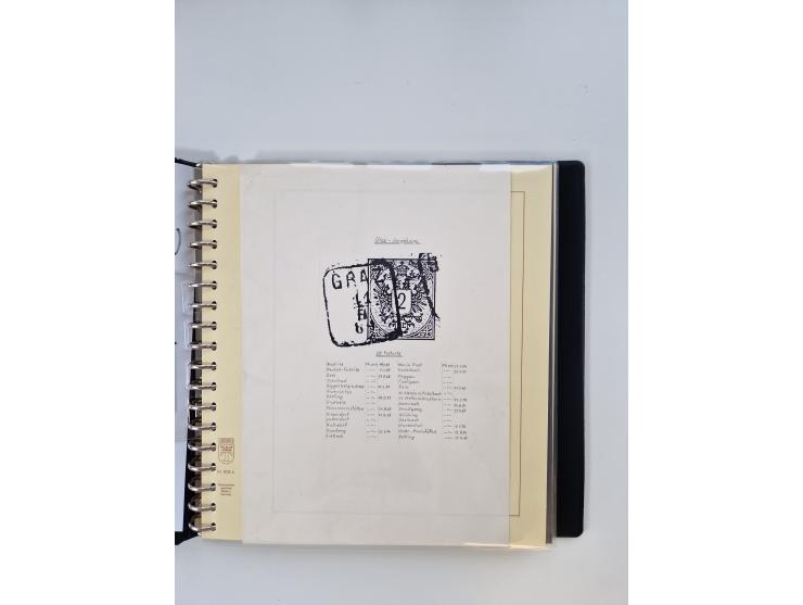 1850/1919 (ca.), zahlreiche aufgezogene Heimat-Sammlung “GRAZ” und Umgebung Andritz bis Zettling, mit über 220 Briefen und Ka