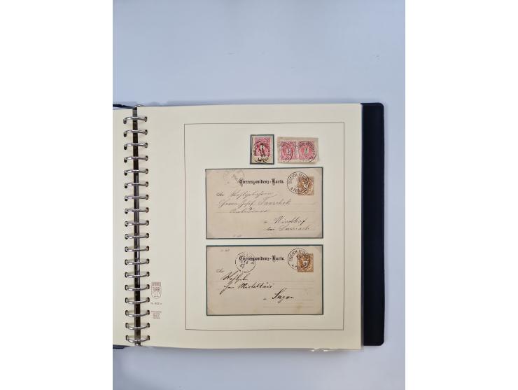 1850/1919 (ca.), zahlreiche aufgezogene Heimat-Sammlung “GRAZ” und Umgebung Andritz bis Zettling, mit über 220 Briefen und Ka