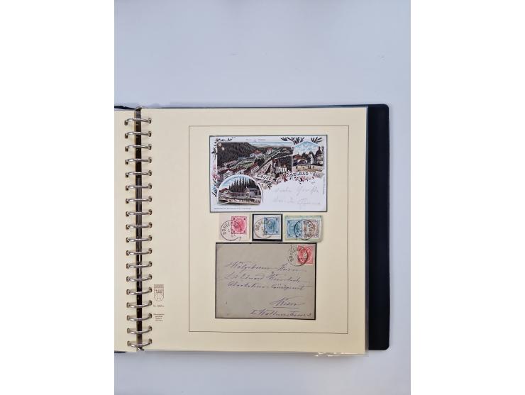 1850/1919 (ca.), zahlreiche aufgezogene Heimat-Sammlung “GRAZ” und Umgebung Andritz bis Zettling, mit über 220 Briefen und Ka