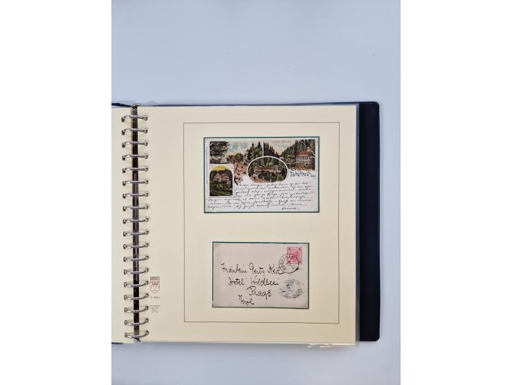 1850/1919 (ca.), zahlreiche aufgezogene Heimat-Sammlung “GRAZ” und Umgebung Andritz bis Zettling, mit über 220 Briefen und Ka