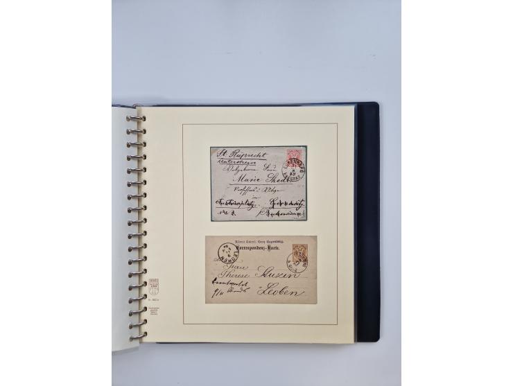 1850/1919 (ca.), zahlreiche aufgezogene Heimat-Sammlung “GRAZ” und Umgebung Andritz bis Zettling, mit über 220 Briefen und Ka