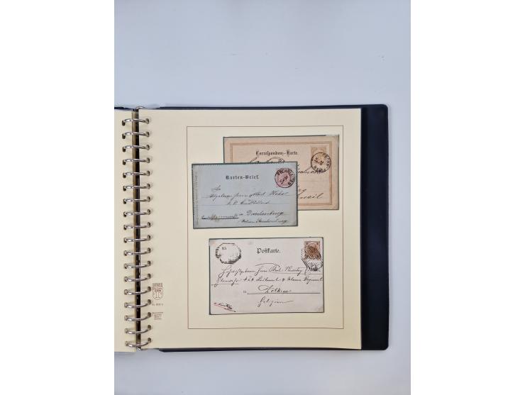 1850/1919 (ca.), zahlreiche aufgezogene Heimat-Sammlung “GRAZ” und Umgebung Andritz bis Zettling, mit über 220 Briefen und Ka