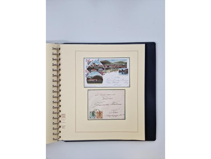 1850/1919 (ca.), zahlreiche aufgezogene Heimat-Sammlung “GRAZ” und Umgebung Andritz bis Zettling, mit über 220 Briefen und Ka