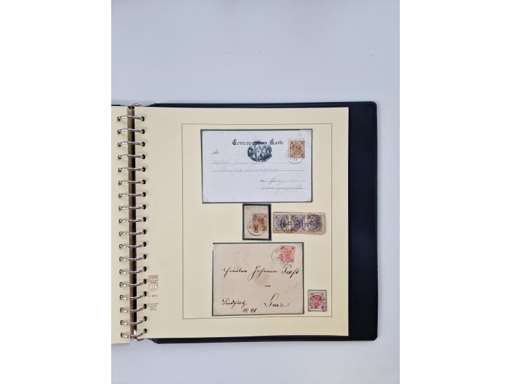 1850/1919 (ca.), zahlreiche aufgezogene Heimat-Sammlung “GRAZ” und Umgebung Andritz bis Zettling, mit über 220 Briefen und Ka