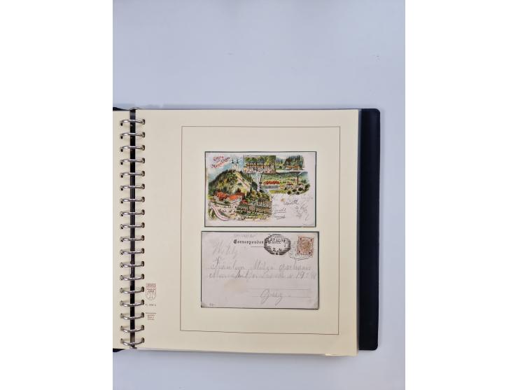 1850/1919 (ca.), zahlreiche aufgezogene Heimat-Sammlung “GRAZ” und Umgebung Andritz bis Zettling, mit über 220 Briefen und Ka