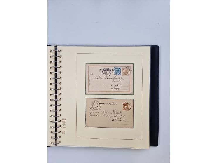 1850/1919 (ca.), zahlreiche aufgezogene Heimat-Sammlung “GRAZ” und Umgebung Andritz bis Zettling, mit über 220 Briefen und Ka