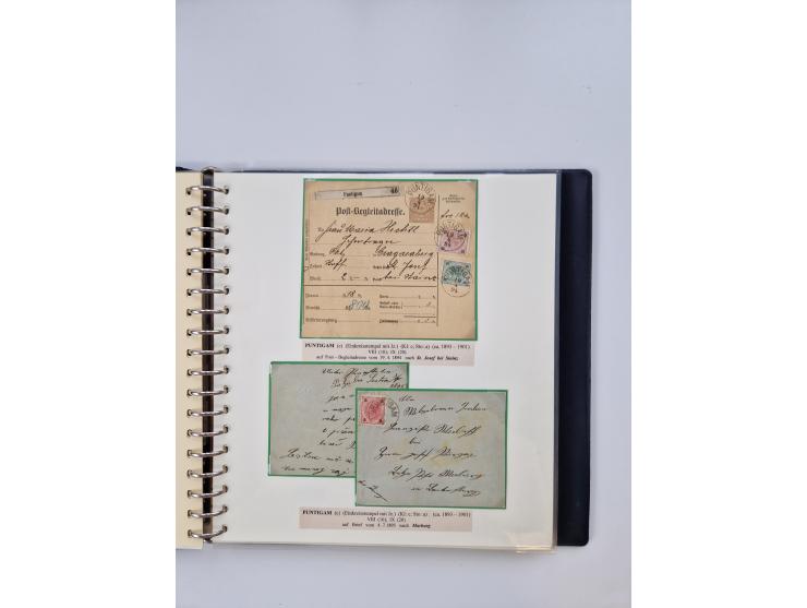 1850/1919 (ca.), zahlreiche aufgezogene Heimat-Sammlung “GRAZ” und Umgebung Andritz bis Zettling, mit über 220 Briefen und Ka