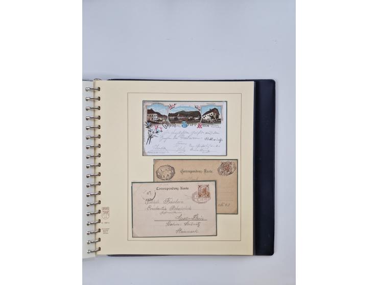 1850/1919 (ca.), zahlreiche aufgezogene Heimat-Sammlung “GRAZ” und Umgebung Andritz bis Zettling, mit über 220 Briefen und Ka