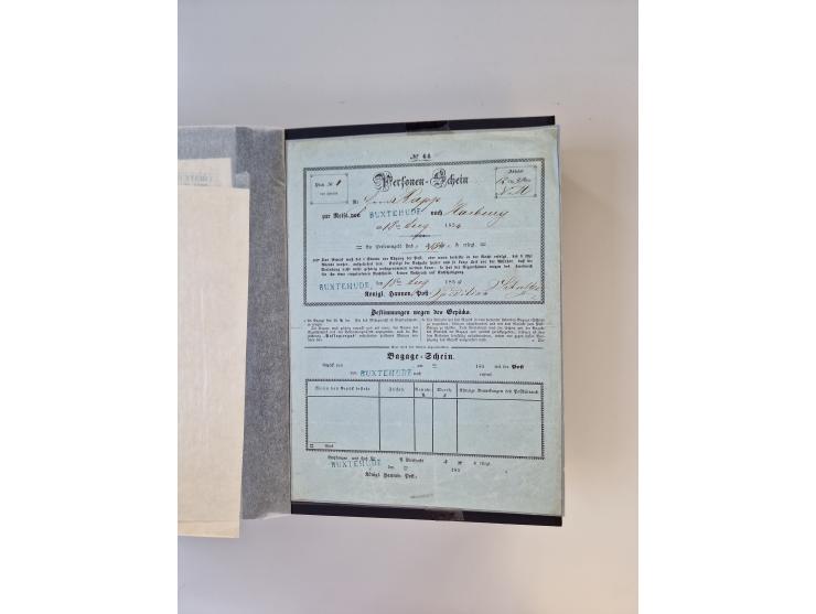 Buxtehude: 1787/2020, umfangreiche Sammlung ab Vorphila mit u.a. frühem Postschein von 1797, Botenbrief 1813 mit Dienstsiegel