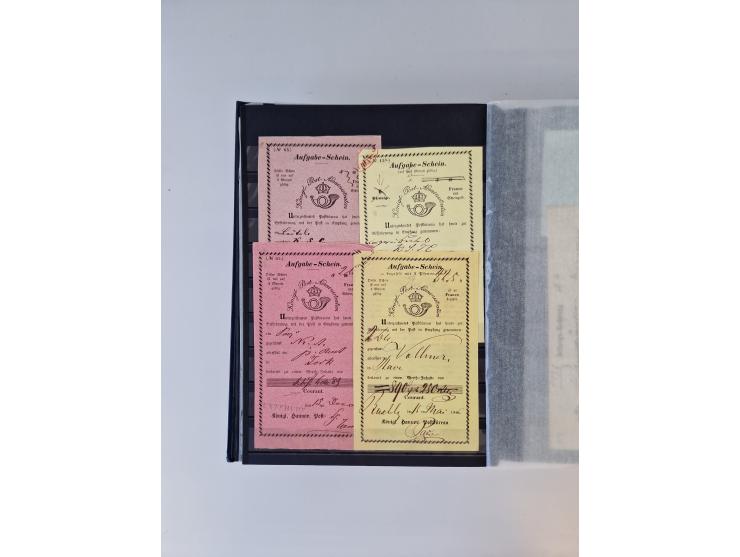 Buxtehude: 1787/2020, umfangreiche Sammlung ab Vorphila mit u.a. frühem Postschein von 1797, Botenbrief 1813 mit Dienstsiegel