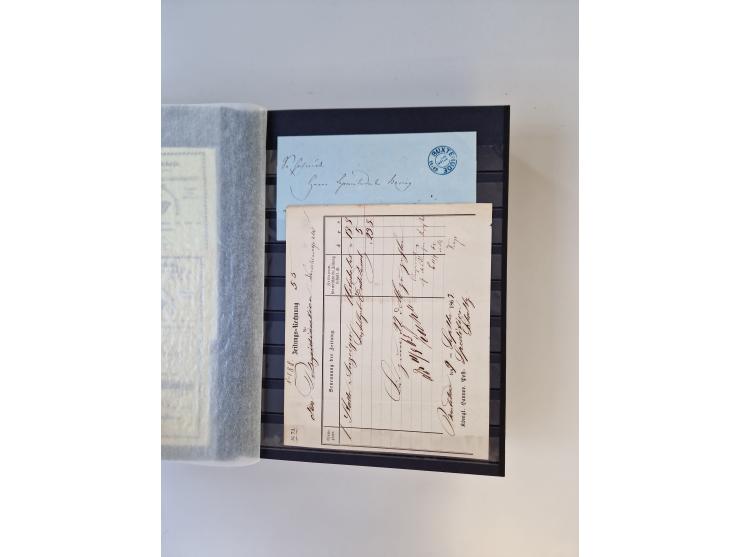 Buxtehude: 1787/2020, umfangreiche Sammlung ab Vorphila mit u.a. frühem Postschein von 1797, Botenbrief 1813 mit Dienstsiegel