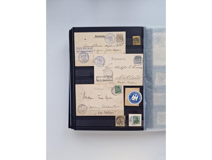 Buxtehude: 1787/2020, umfangreiche Sammlung ab Vorphila mit u.a. frühem Postschein von 1797, Botenbrief 1813 mit Dienstsiegel