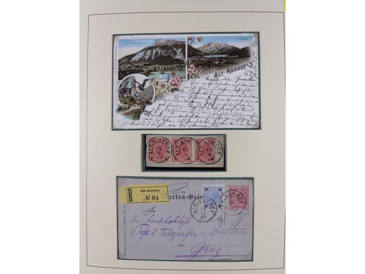 1870/1913 (ca.), umfangreiche aufgezogene Heimat-Sammlung “Herzogtum Steiermark (Styria)”, Bruck bis Windischgraz, mit über 1