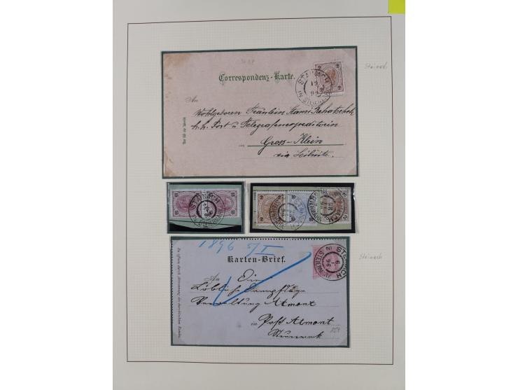 1870/1913 (ca.), umfangreiche aufgezogene Heimat-Sammlung “Herzogtum Steiermark (Styria)”, Bruck bis Windischgraz, mit über 1