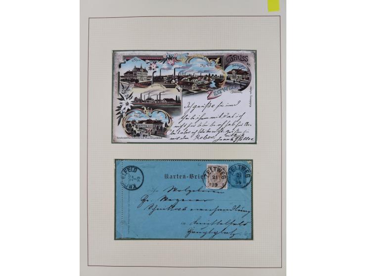 1870/1913 (ca.), umfangreiche aufgezogene Heimat-Sammlung “Herzogtum Steiermark (Styria)”, Bruck bis Windischgraz, mit über 1
