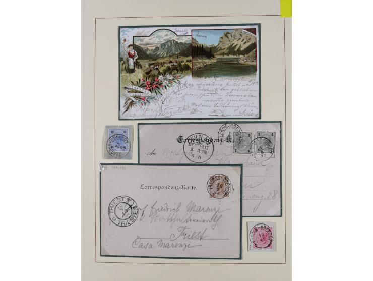 1870/1913 (ca.), umfangreiche aufgezogene Heimat-Sammlung “Herzogtum Steiermark (Styria)”, Bruck bis Windischgraz, mit über 1