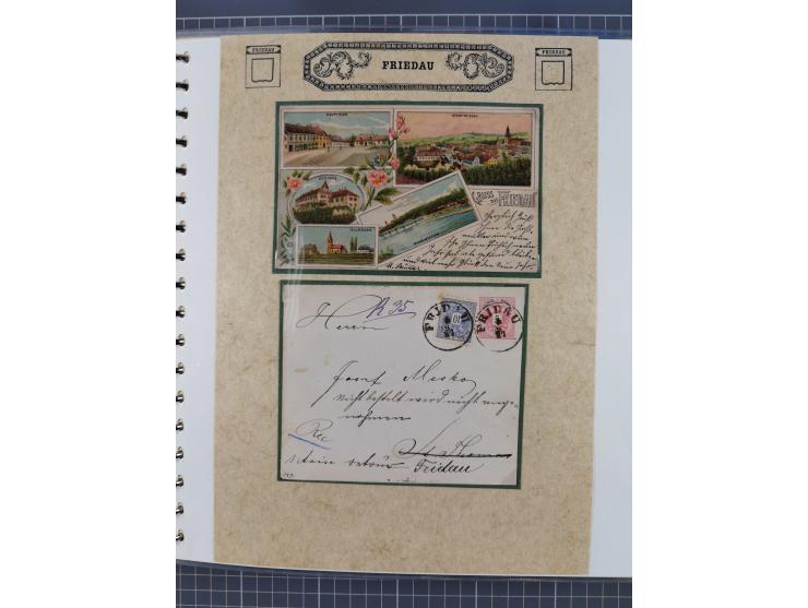 1870/1913 (ca.), umfangreiche aufgezogene Heimat-Sammlung “Herzogtum Steiermark (Styria)”, Bruck bis Windischgraz, mit über 1