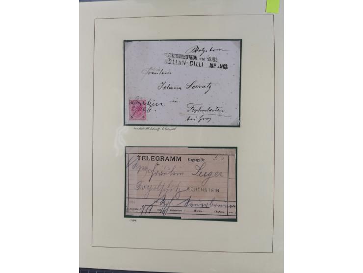 1870/1913 (ca.), umfangreiche aufgezogene Heimat-Sammlung “Herzogtum Steiermark (Styria)”, Bruck bis Windischgraz, mit über 1