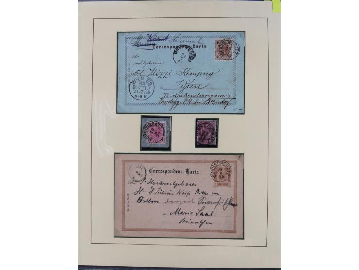 1870/1913 (ca.), umfangreiche aufgezogene Heimat-Sammlung “Herzogtum Steiermark (Styria)”, Bruck bis Windischgraz, mit über 1