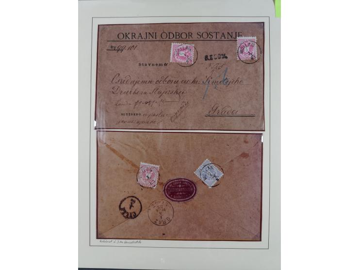 1870/1913 (ca.), umfangreiche aufgezogene Heimat-Sammlung “Herzogtum Steiermark (Styria)”, Bruck bis Windischgraz, mit über 1