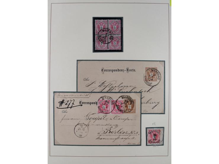 1870/1913 (ca.), umfangreiche aufgezogene Heimat-Sammlung “Herzogtum Steiermark (Styria)”, Bruck bis Windischgraz, mit über 1