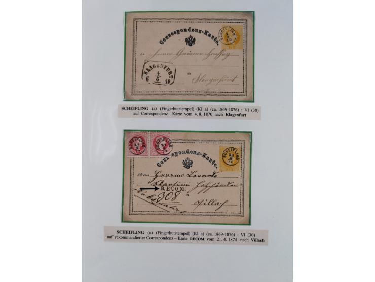 1870/1913 (ca.), umfangreiche aufgezogene Heimat-Sammlung “Herzogtum Steiermark (Styria)”, Bruck bis Windischgraz, mit über 1