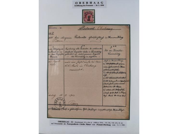 1870/1913 (ca.), umfangreiche aufgezogene Heimat-Sammlung “Herzogtum Steiermark (Styria)”, Bruck bis Windischgraz, mit über 1