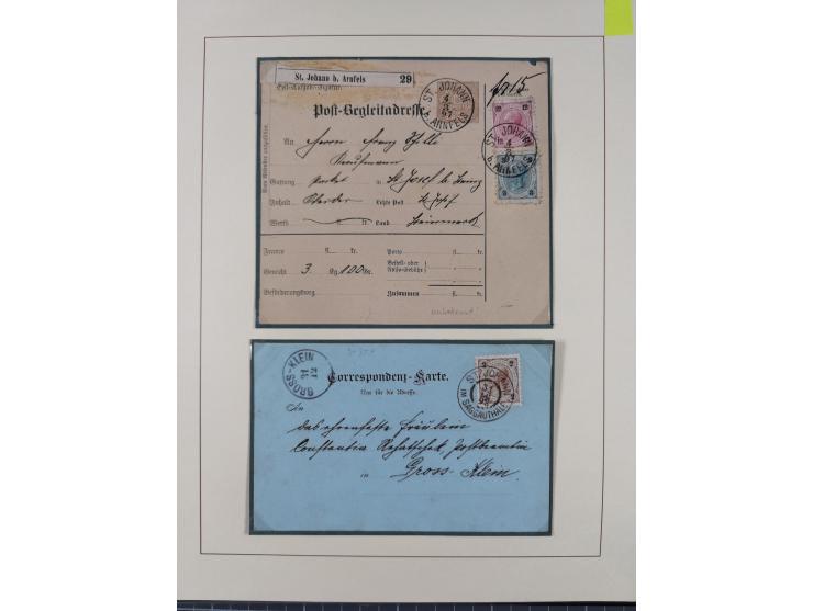 1870/1913 (ca.), umfangreiche aufgezogene Heimat-Sammlung “Herzogtum Steiermark (Styria)”, Bruck bis Windischgraz, mit über 1