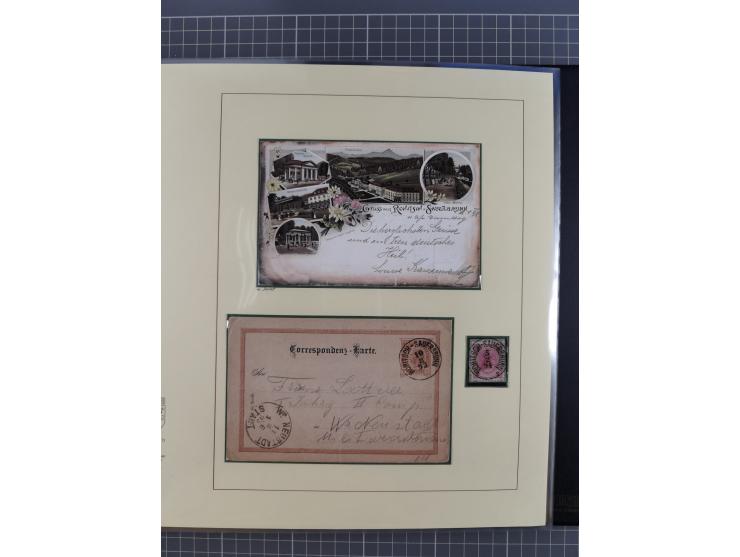 1870/1913 (ca.), umfangreiche aufgezogene Heimat-Sammlung “Herzogtum Steiermark (Styria)”, Bruck bis Windischgraz, mit über 1