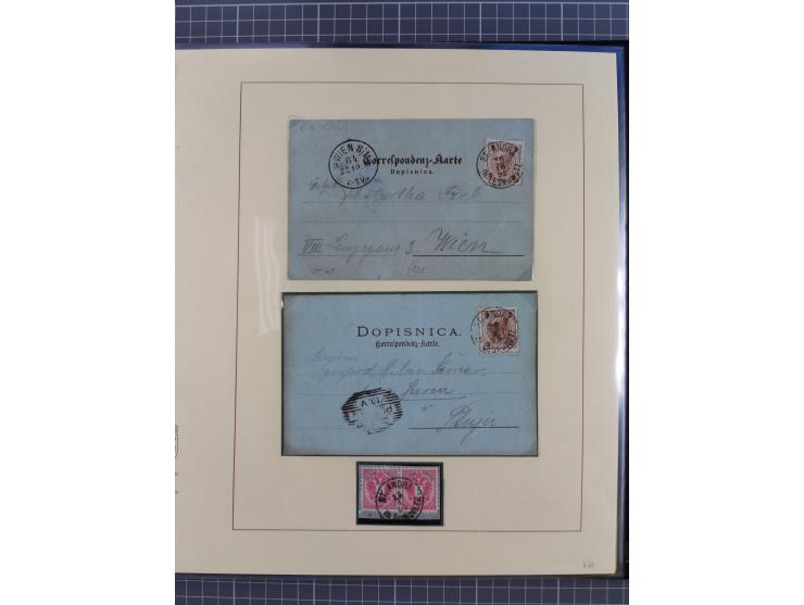 1870/1913 (ca.), umfangreiche aufgezogene Heimat-Sammlung “Herzogtum Steiermark (Styria)”, Bruck bis Windischgraz, mit über 1